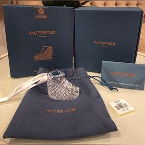 NEW Waterford Crystal Baby's 1st Boot Christmas Ornament Baby Shoe 1062088